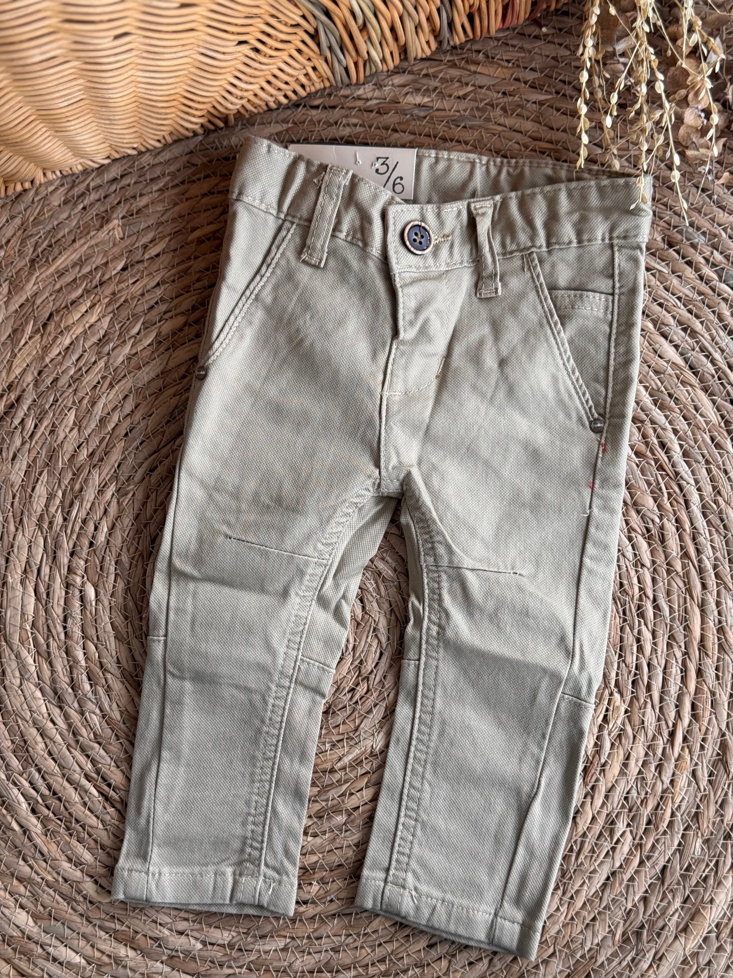 Beige Classic Pants