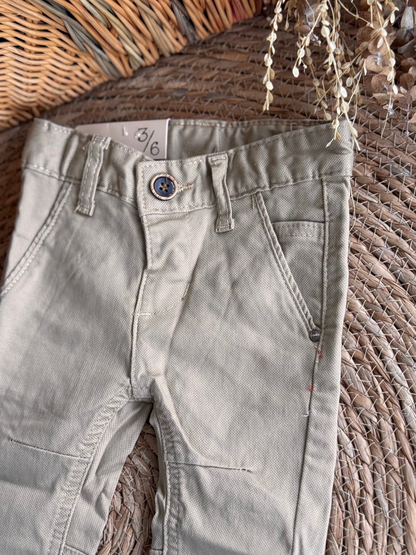 Beige Classic Pants