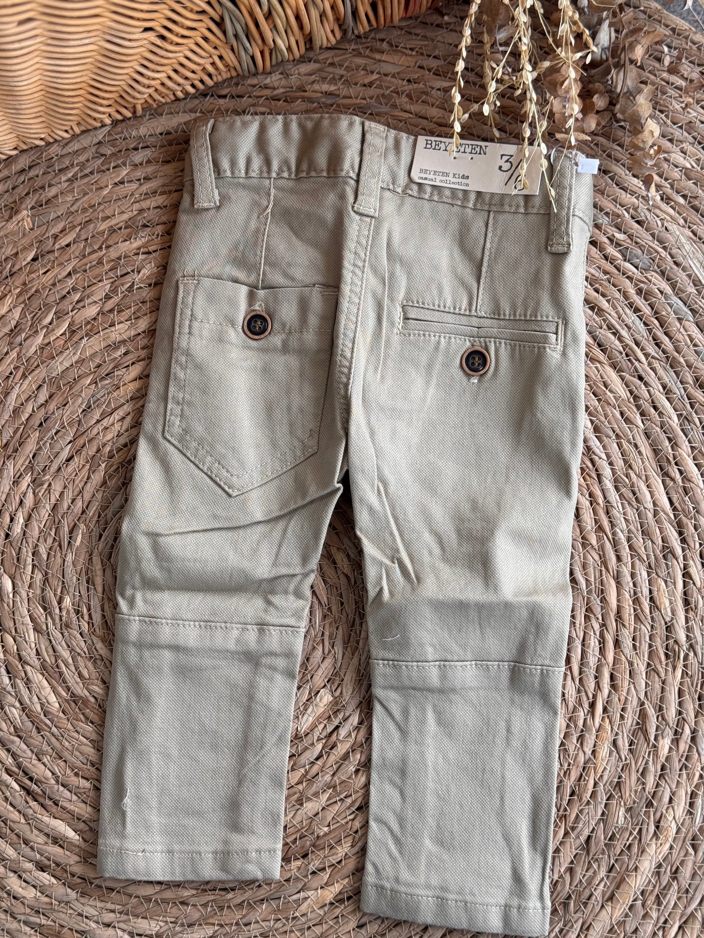 Beige Classic Pants