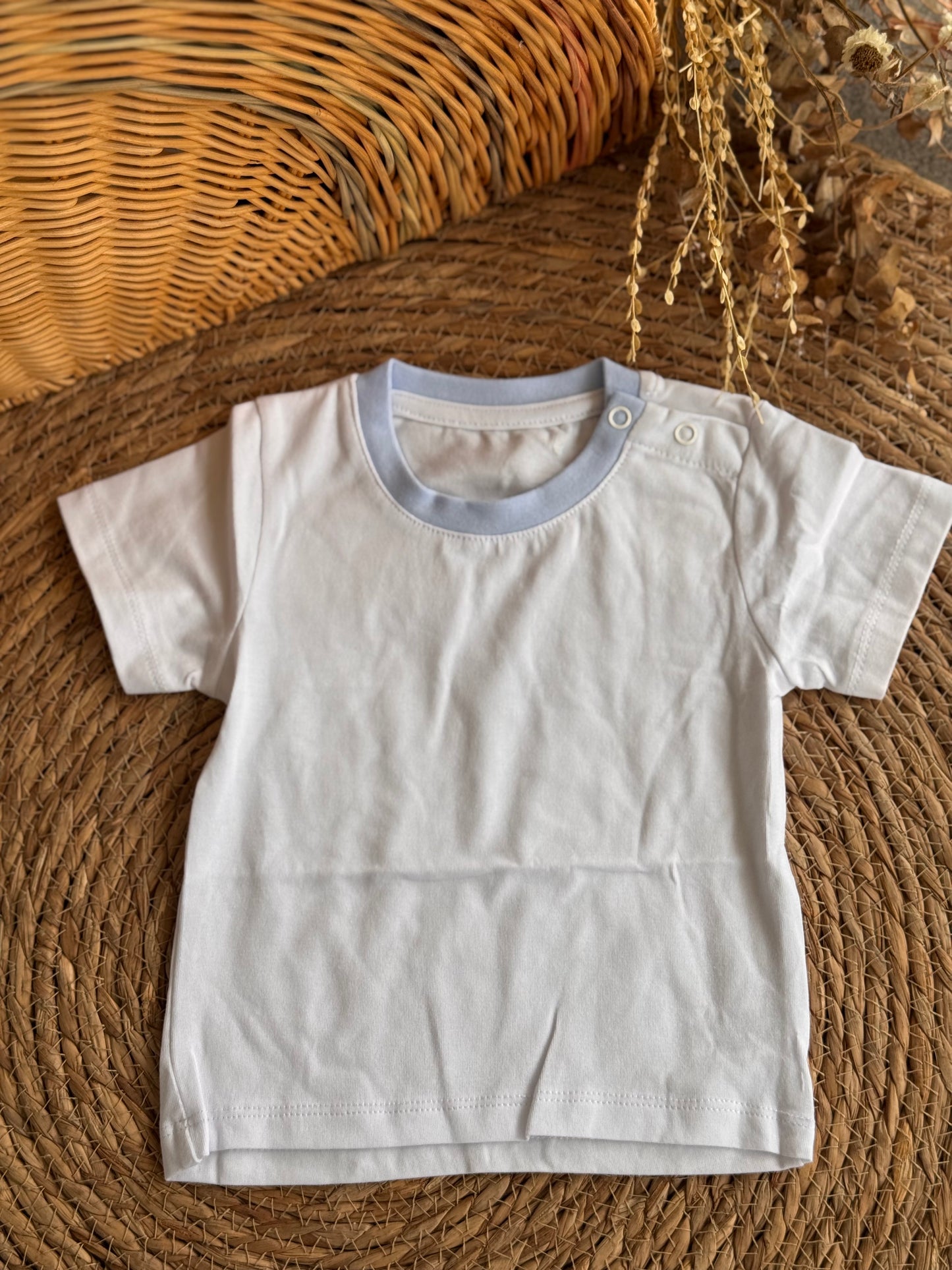 Pastel Trim Cotton Everyday Tee