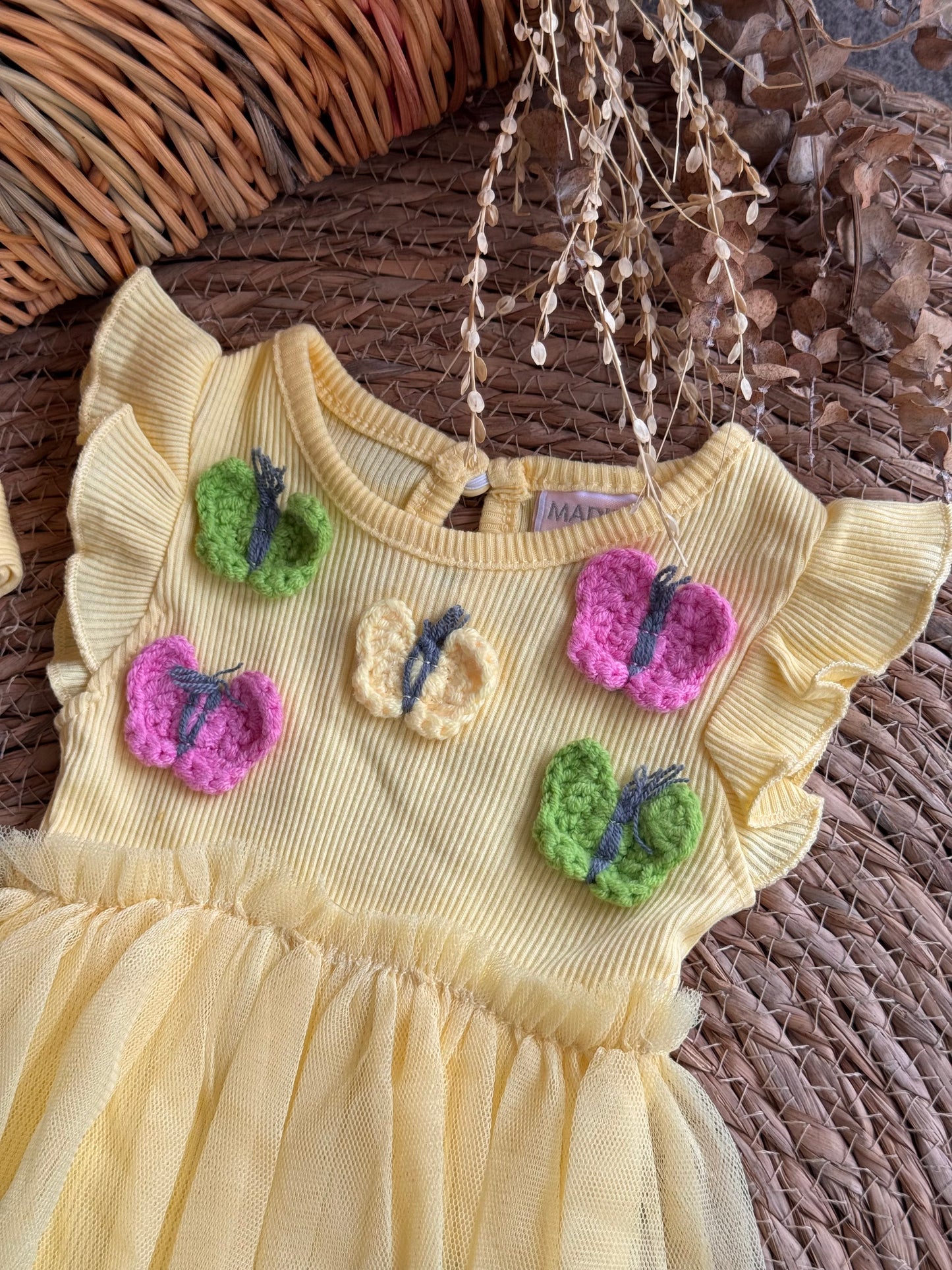 Butterfly Yellow Dress