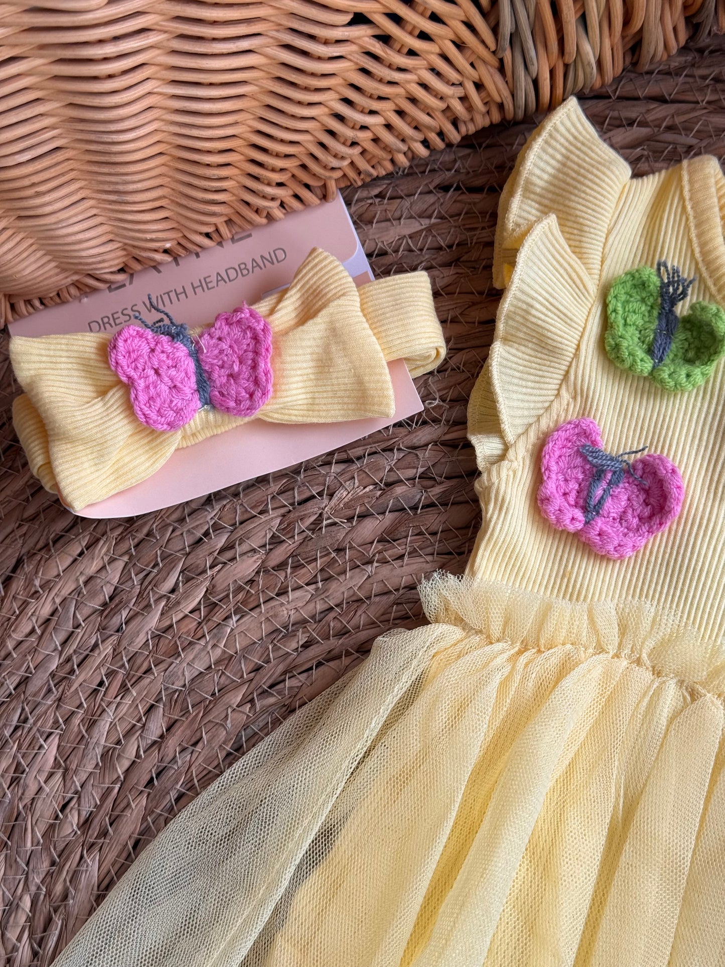 Butterfly Yellow Dress