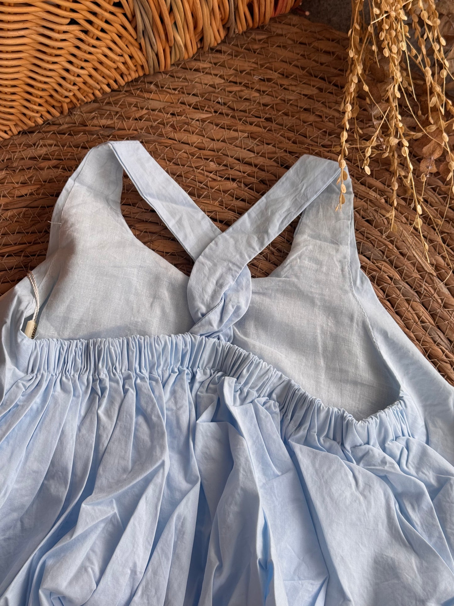 Soft Puff Top - Light Blue