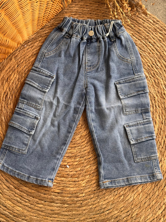 Urban Explorer Denim Cargo Pants