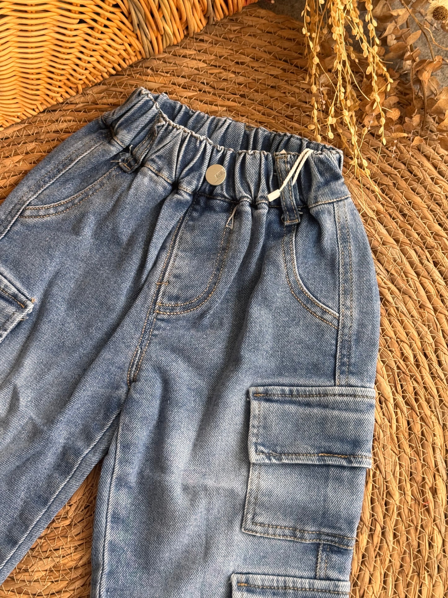 Urban Explorer Denim Cargo Pants