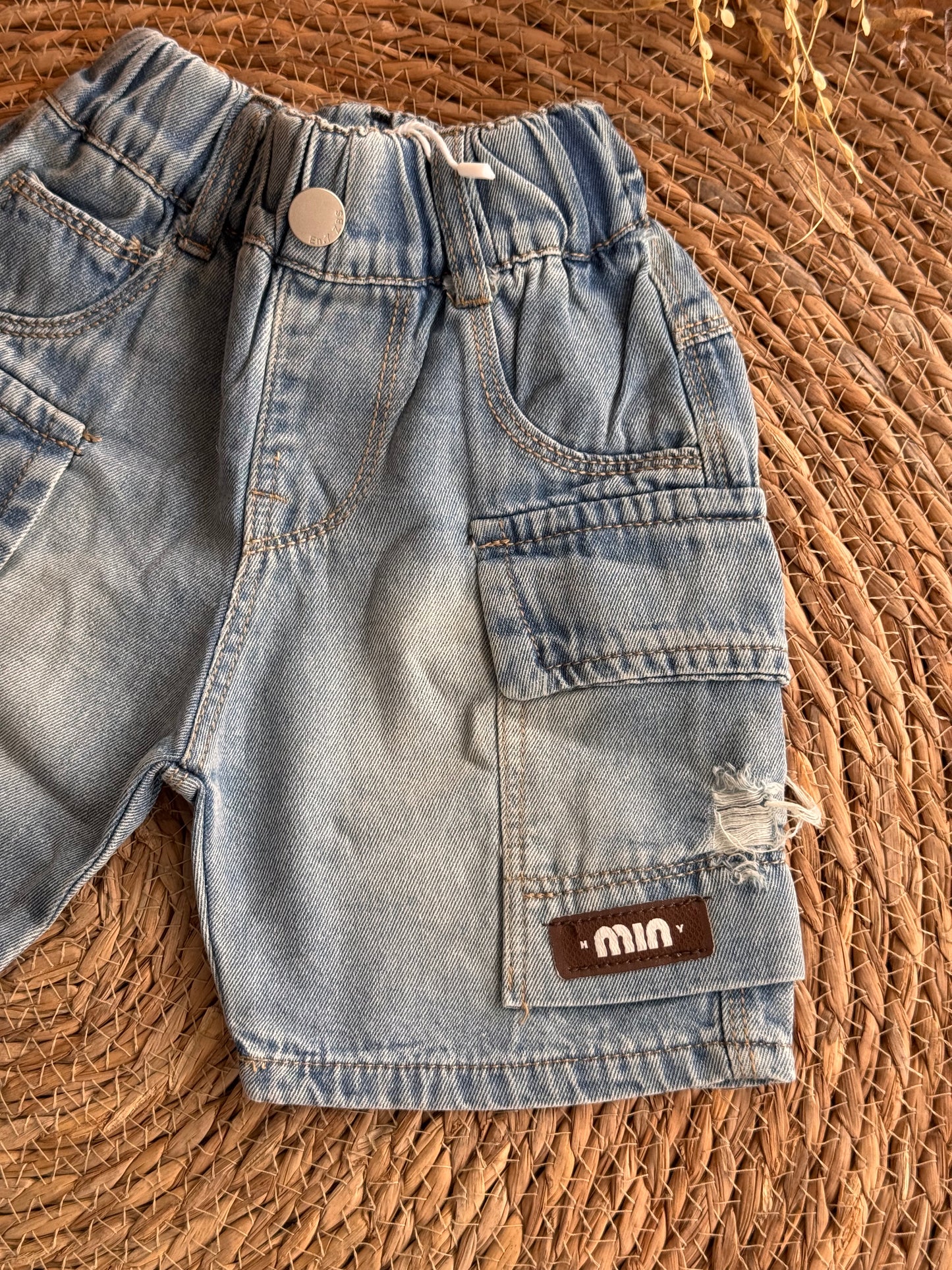 Toddler Streetwear Distressed Denim Shorts