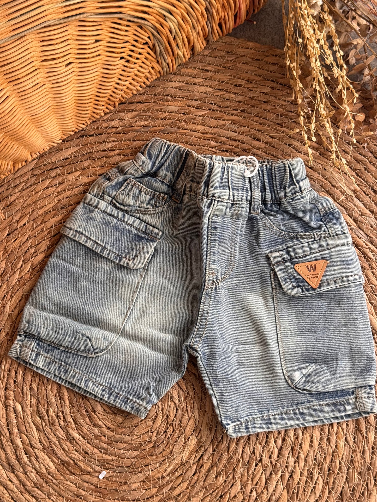 Urban Toddler Denim Cargo Shorts