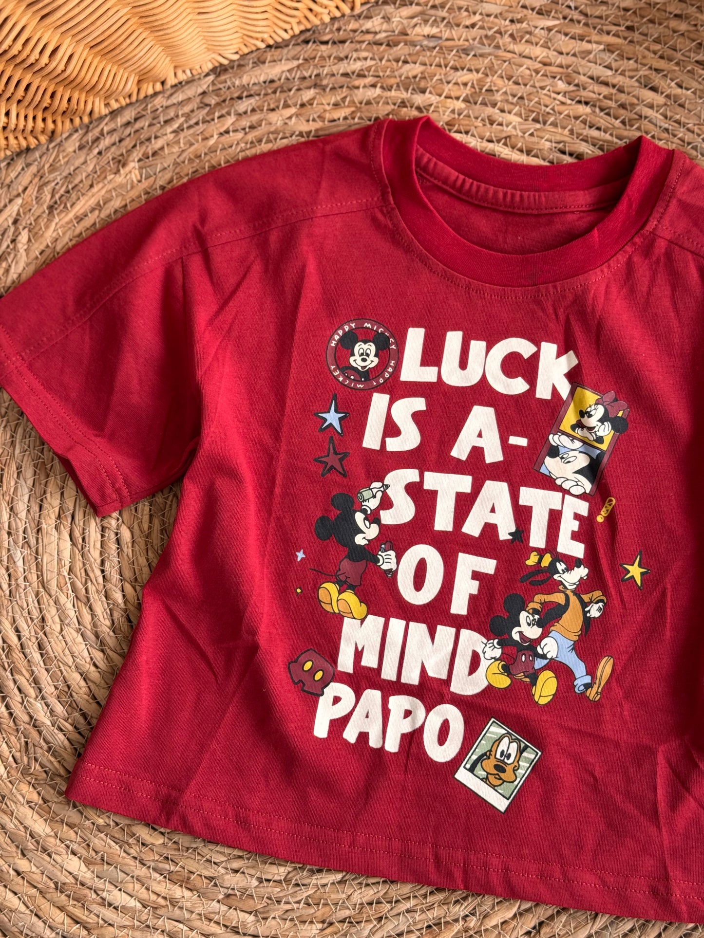 Oversized red Mickey Tee
