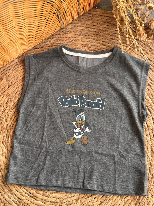 Vintage Donald Duck Muscle Tank – Heather Charcoal