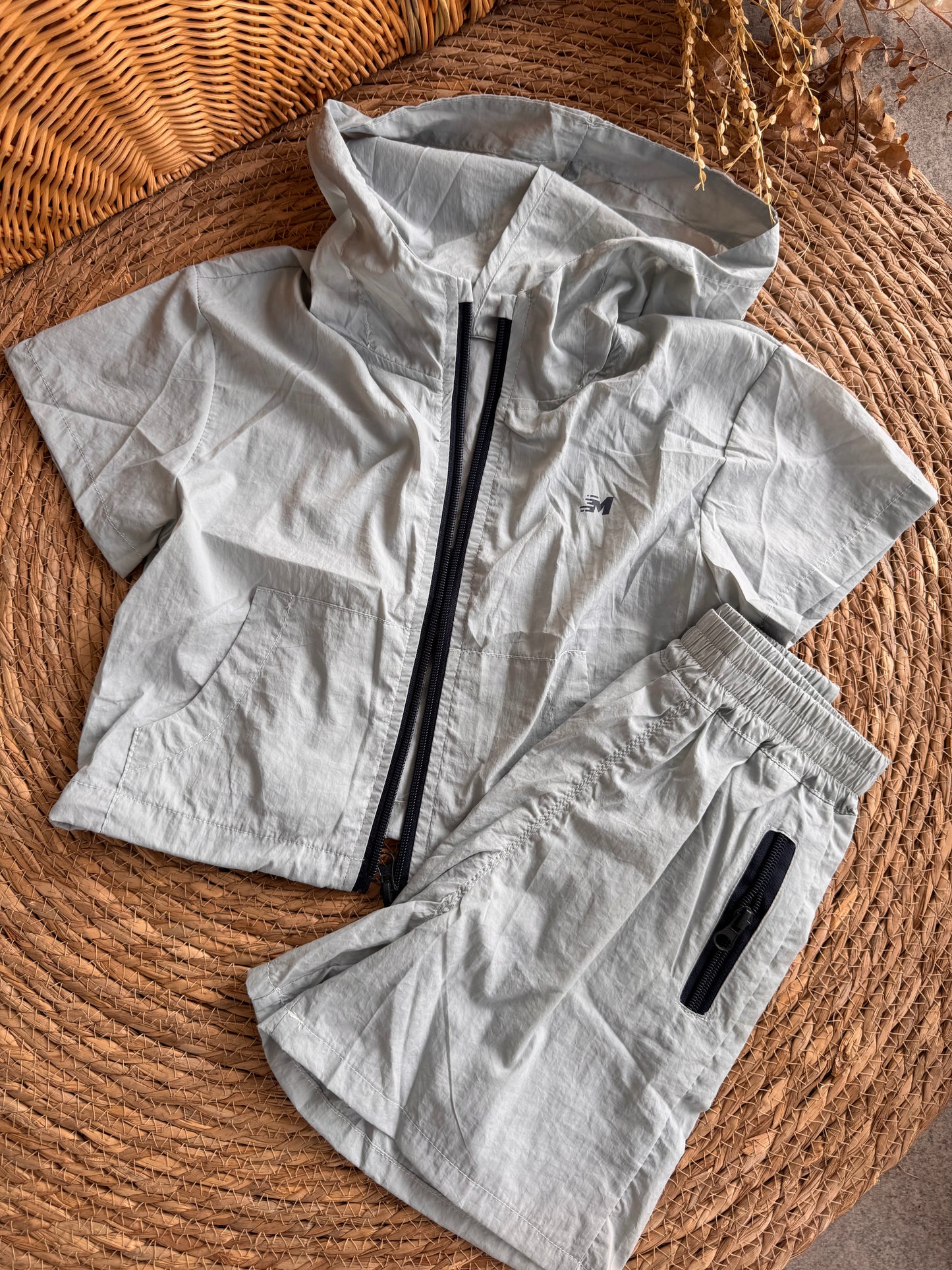 Little Adventurer 3-Piece Hooded Short Set