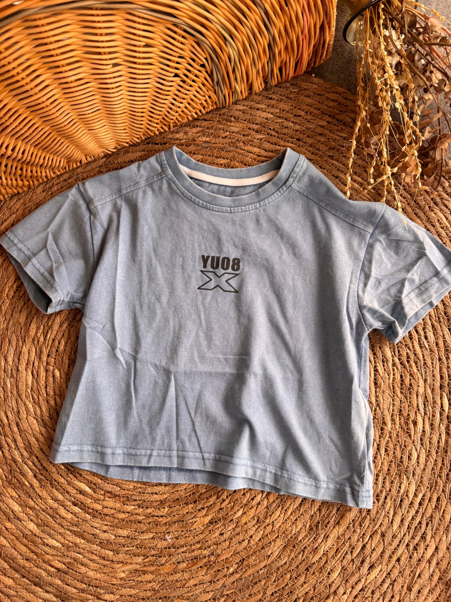 YU08 X Graphic Tee in Slate Blue
