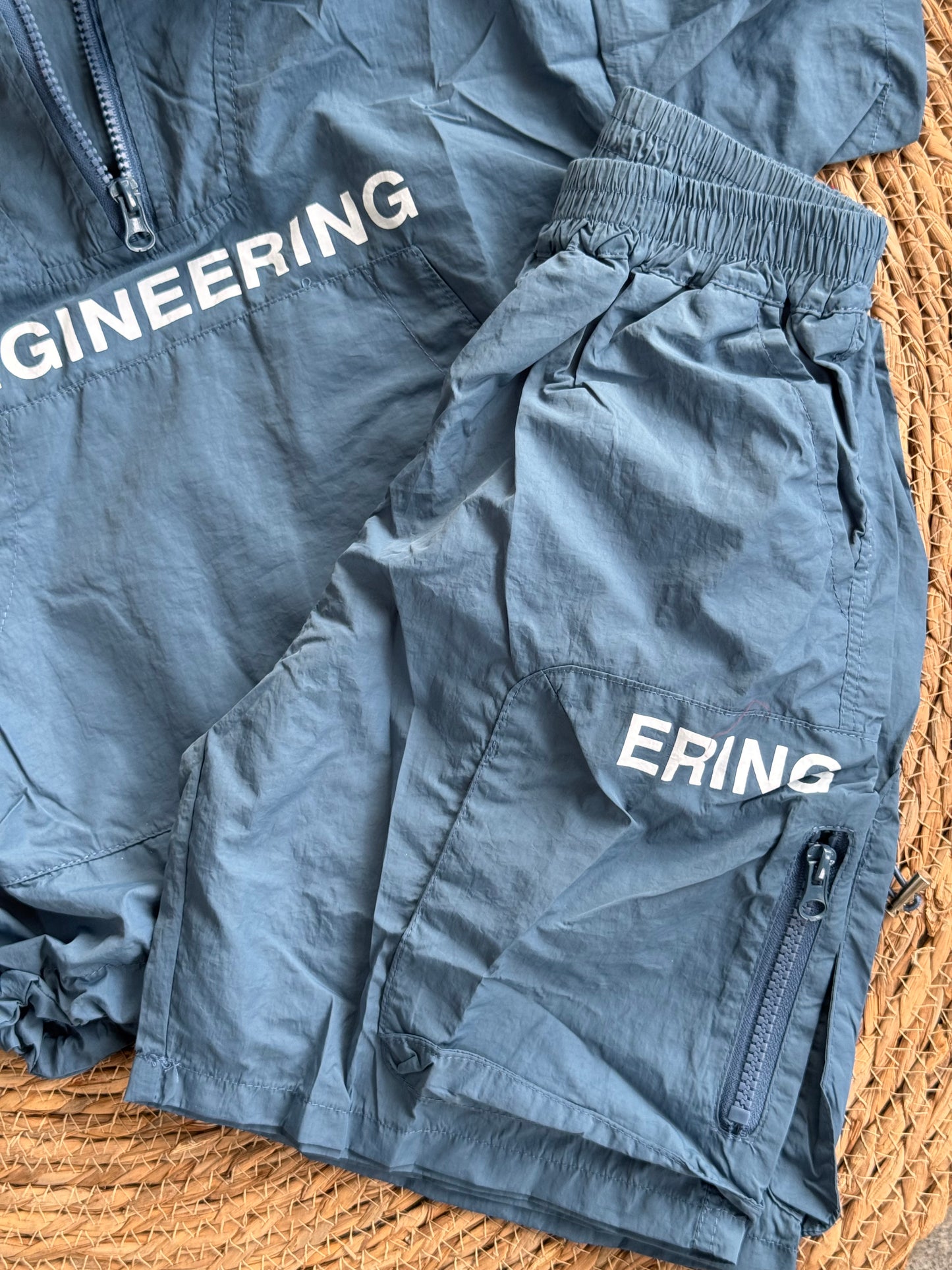Urban Utility Anorak & Shorts Set in Slate