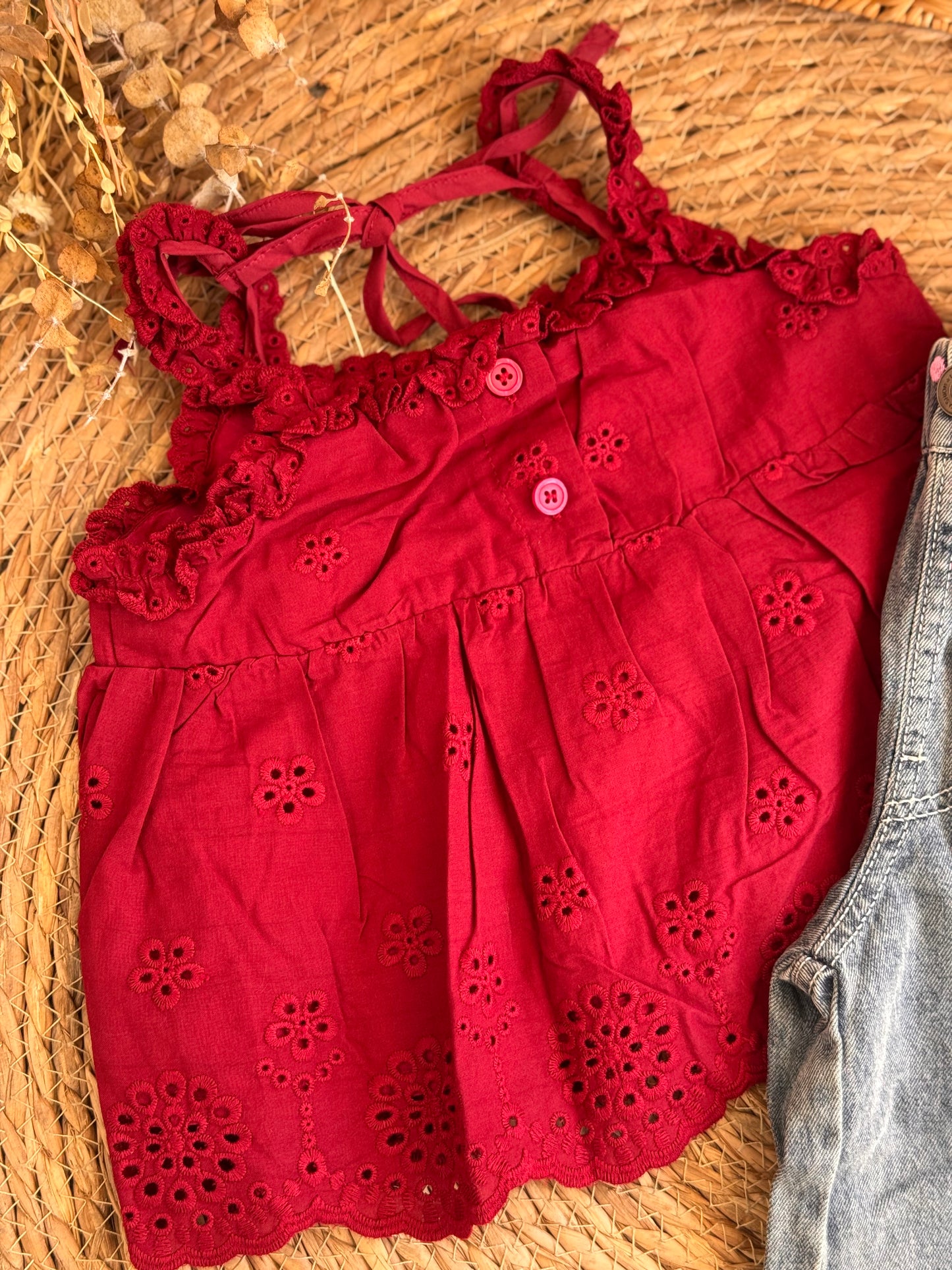 Berry Sweet Denim set