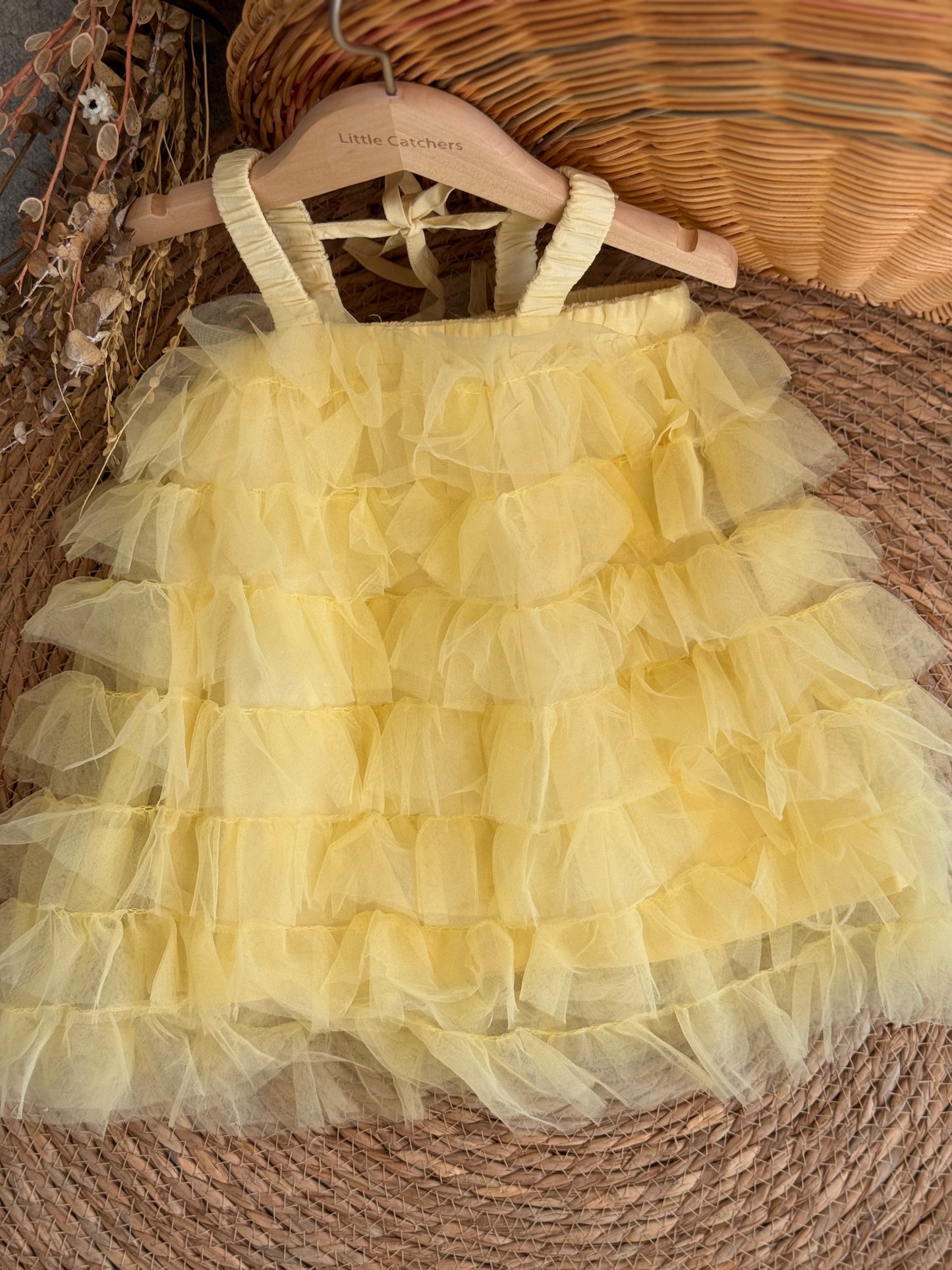 Dream Ruffle Dress - Butter Yellow