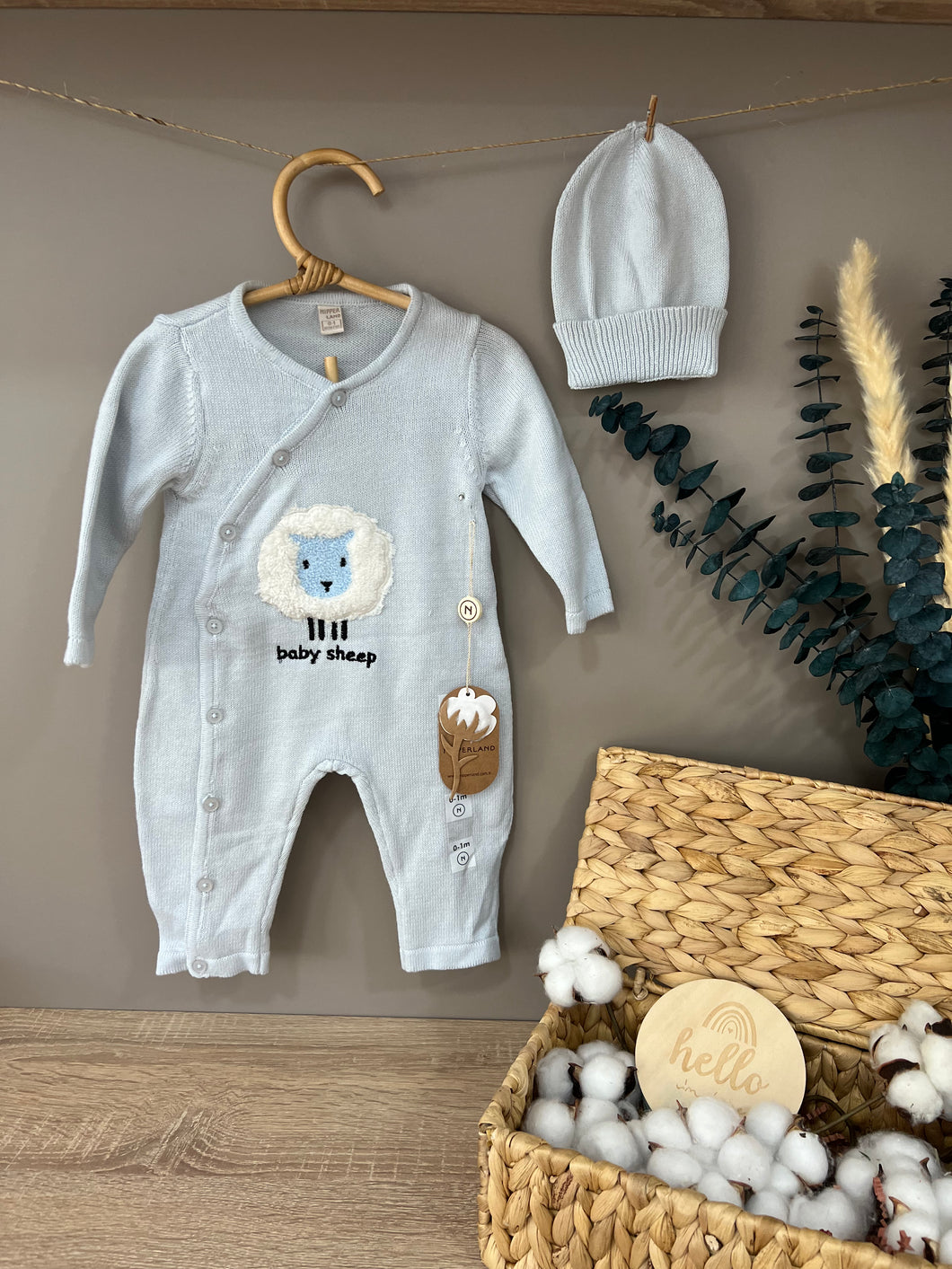 Baby sheep overall-blue
