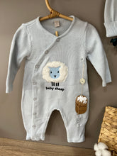 Load image into Gallery viewer, Baby sheep overall-blue
