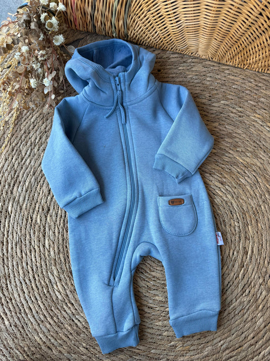 Cozy Winter Overall-Light Blue