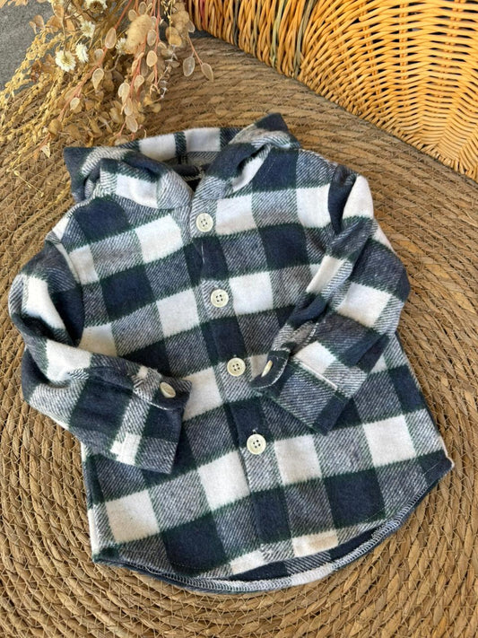 Plaid Shirt-Green&Blue