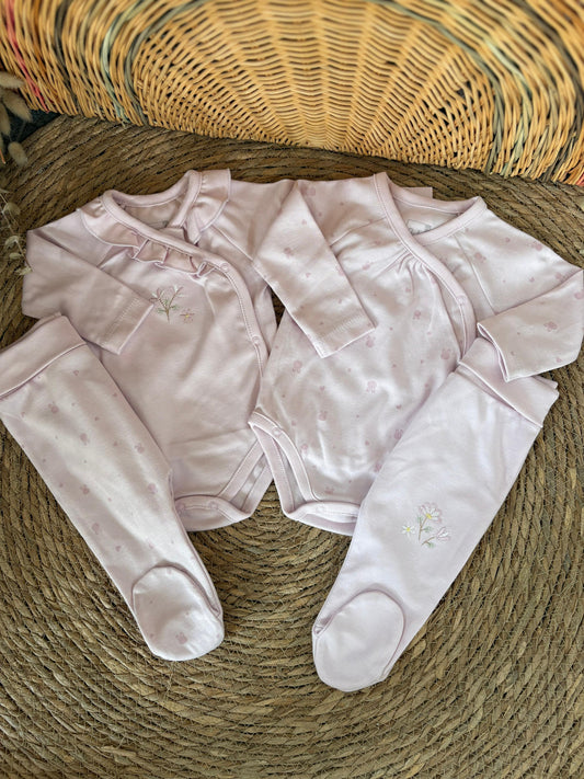 Blush Floral Set of 4pcs