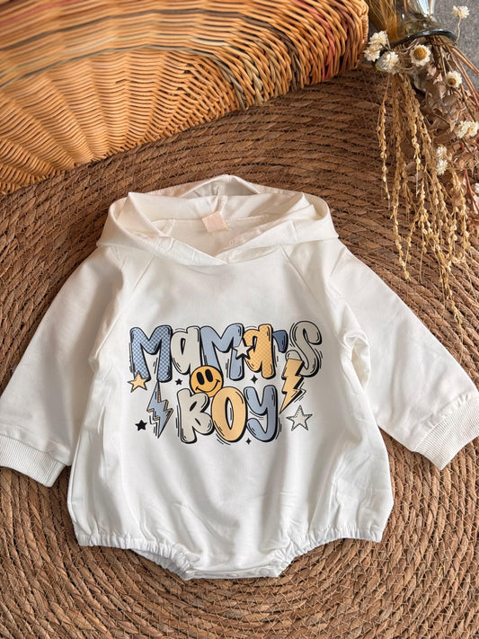 Mama's Boy Hooded Romper