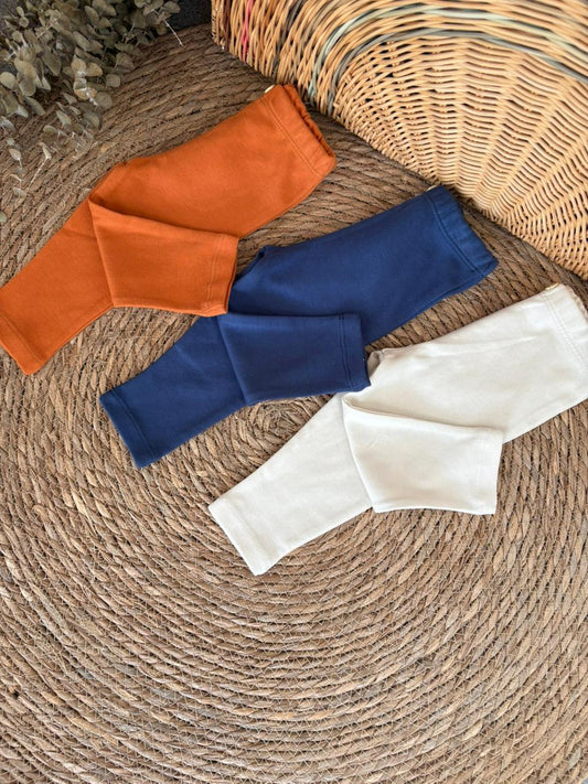 Set of 3 cotton leggings