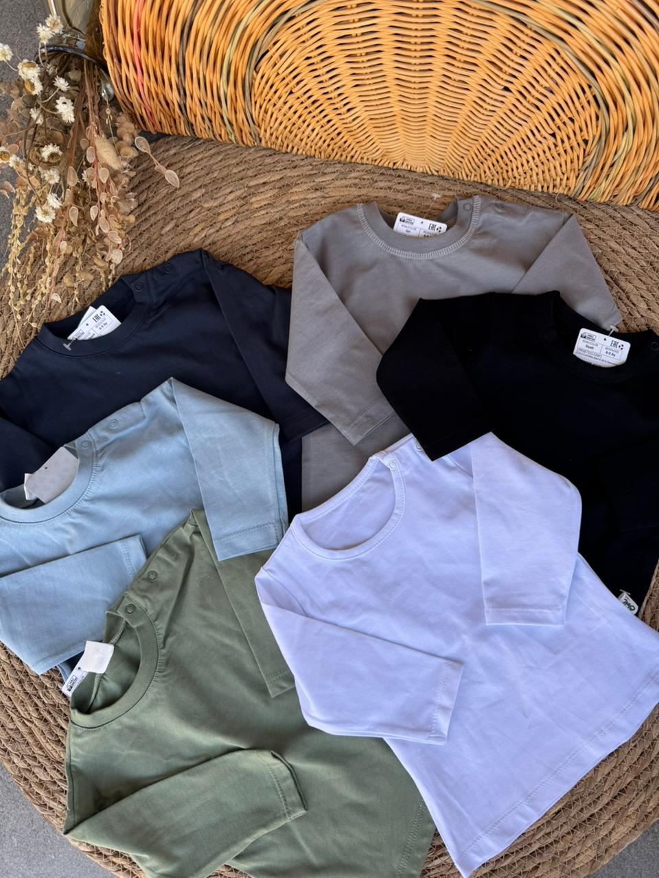 Set Of Baby Long-Sleeve Basic Shirts