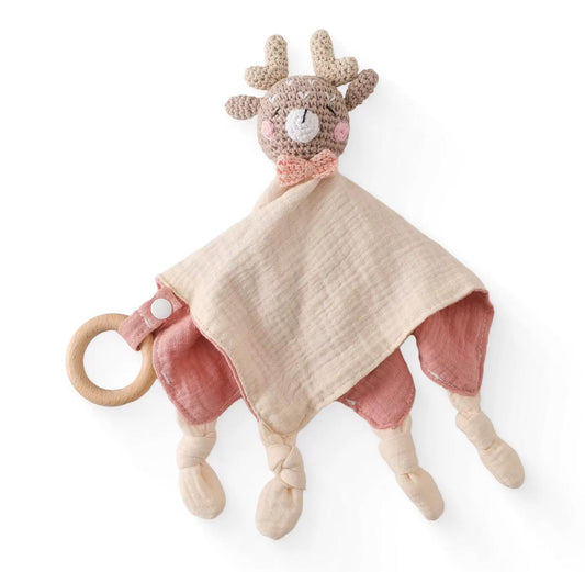 Crochet Reindeer Baby-Pink