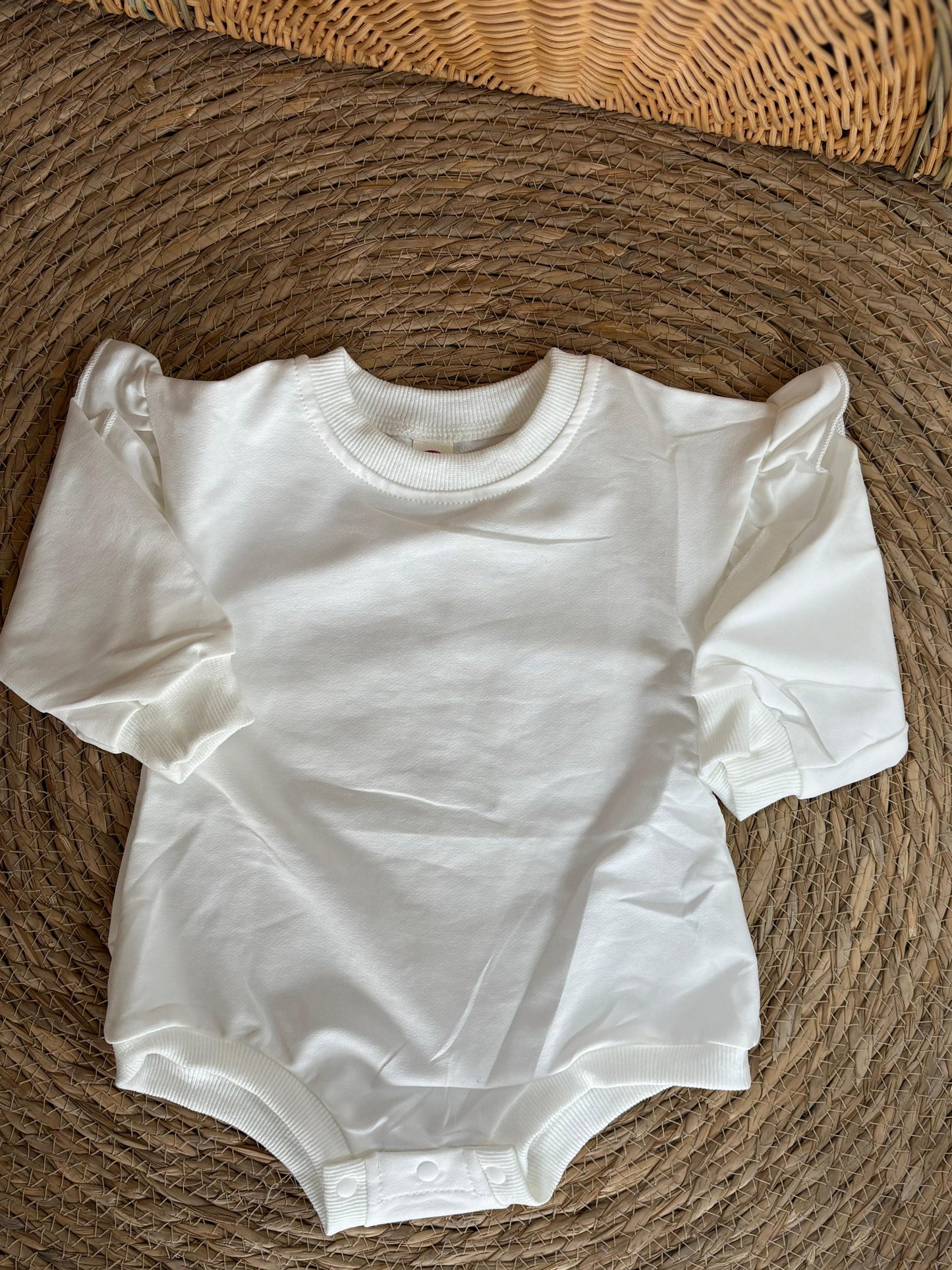 Girlie's White Romper
