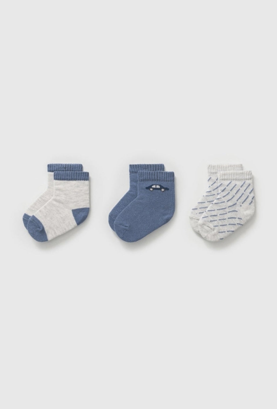 Blue Socks of 3pcs