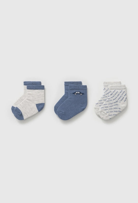 Blue Socks of 3pcs