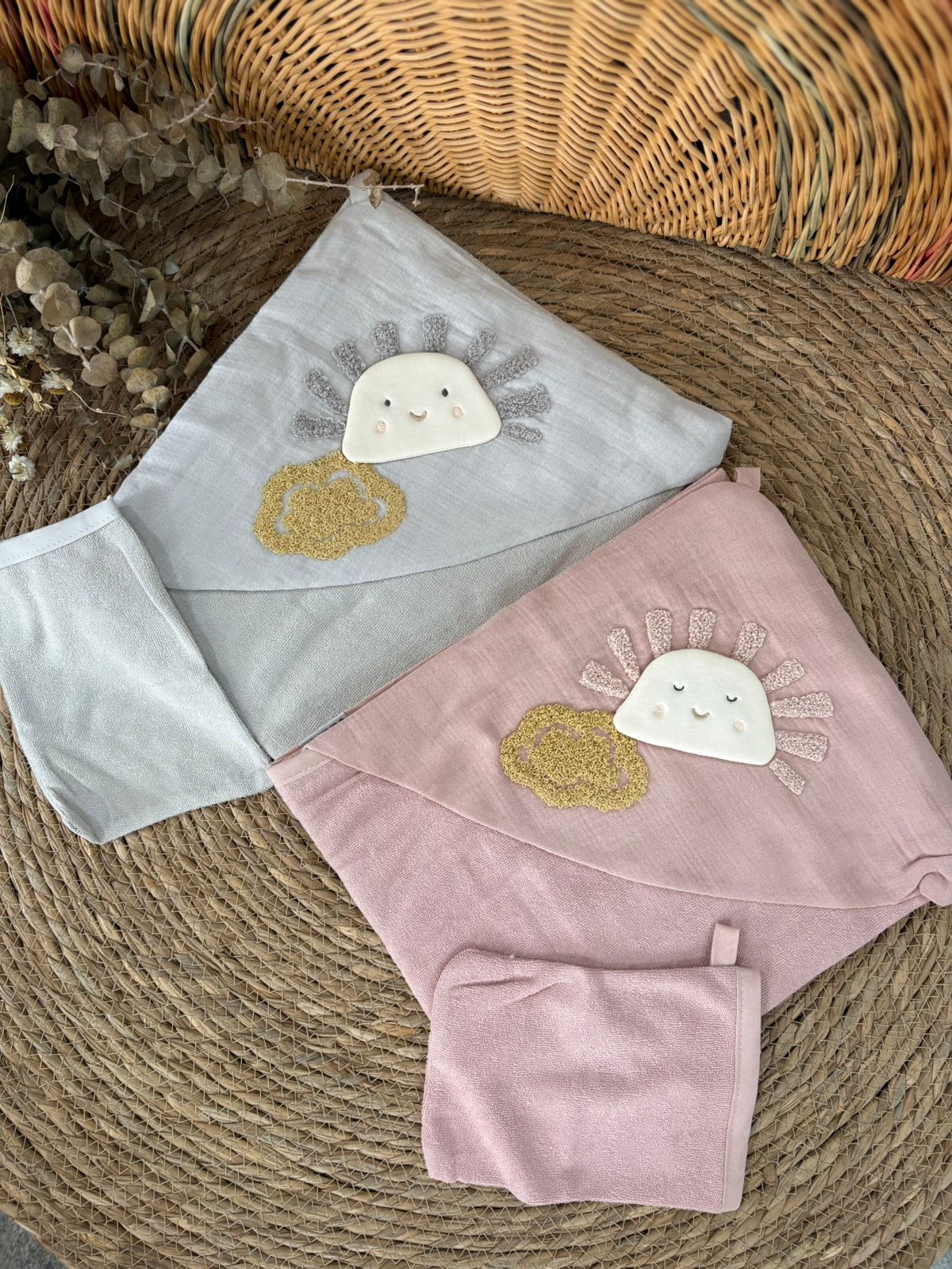 Sunny Cuddles Hooded Towel