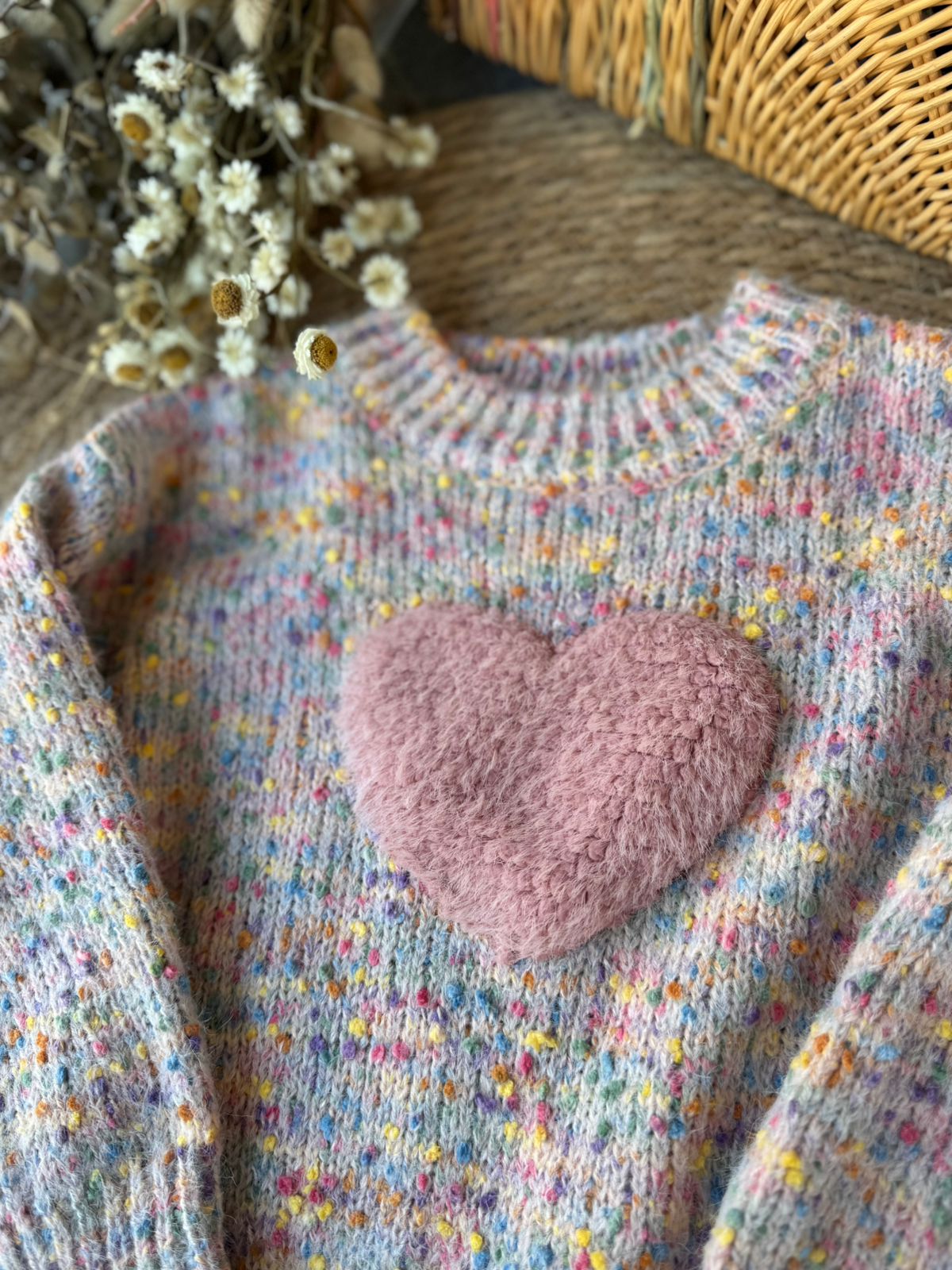 Sweetheart Confetti Sweater