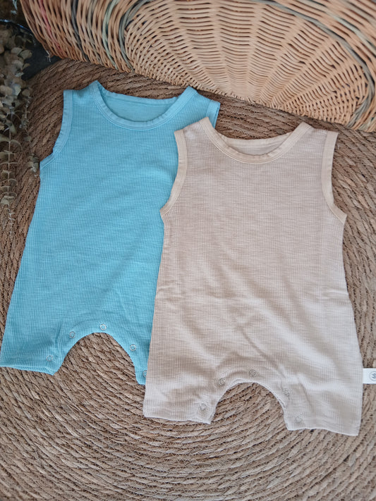 Ribbed romper