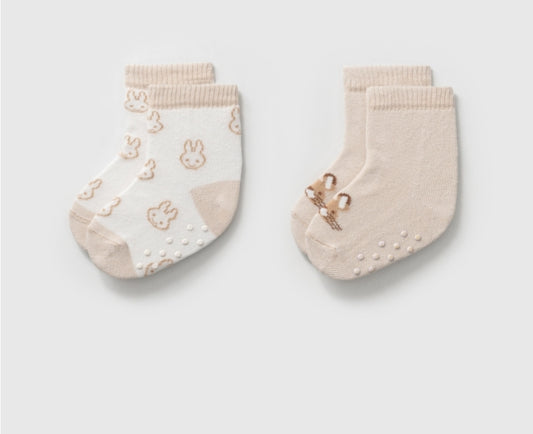 Beige Socks of 2pcs