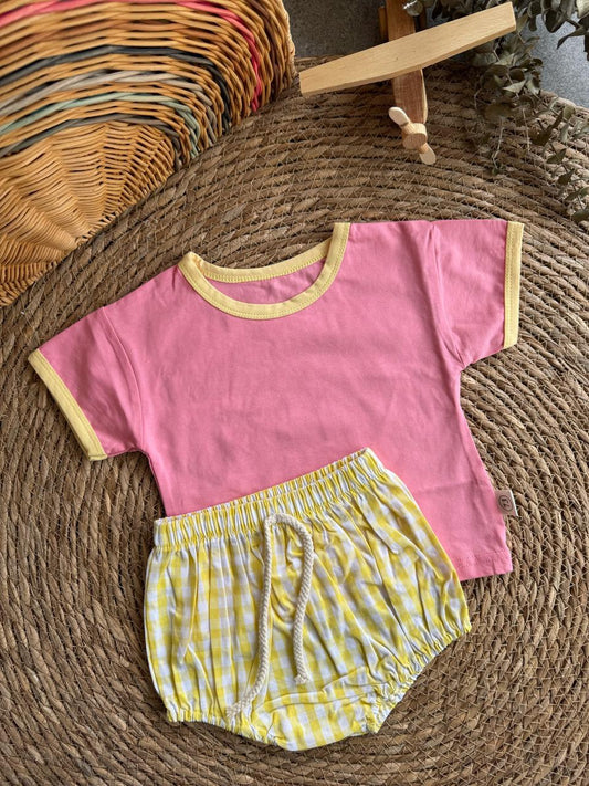 Plain set-pink