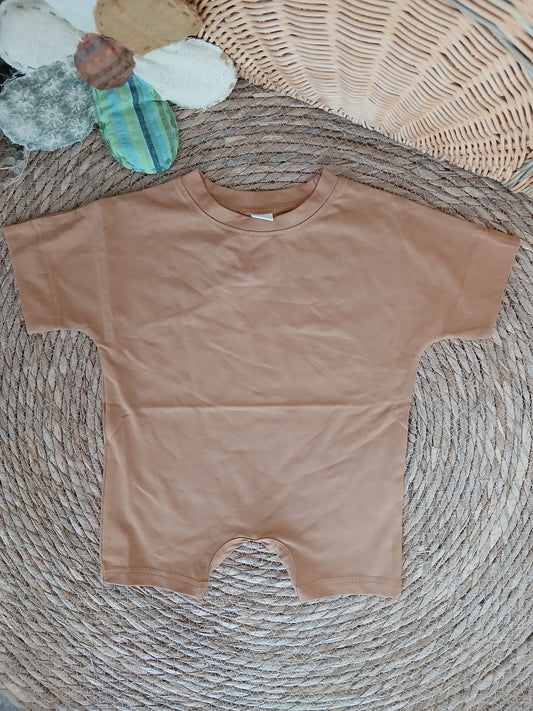 Oversized overall-havane