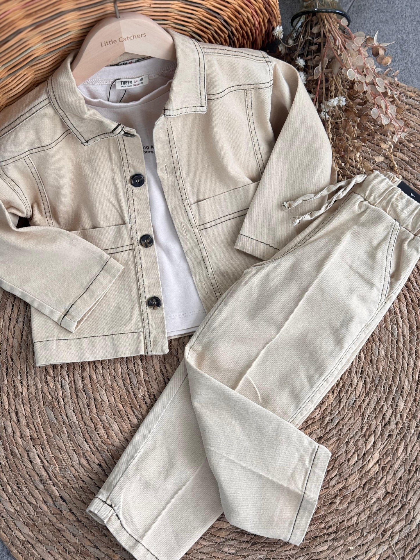 Earth Tone Utility Set-Beige