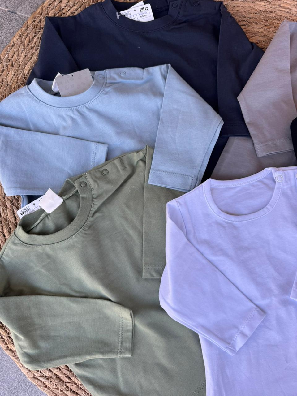 Set Of Baby Long-Sleeve Basic Shirts